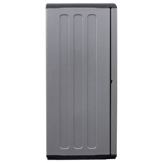Tuinkast 102x37x84 cm polypropeen grijs en zwart 5