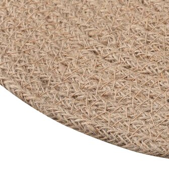 Jute placematten 6 pcs Naturel &amp;Oslash; 30 cm 100% Tossa Jute 4