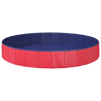 Kinderen Zwembad Rood &amp;Oslash;200 x 30 cm Dik PVC en Gelaagd Hout 3