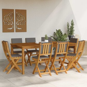 Bistrostoelen voor buiten 8 pcs Donkergrijs 38 x 46 x 85 cm 3