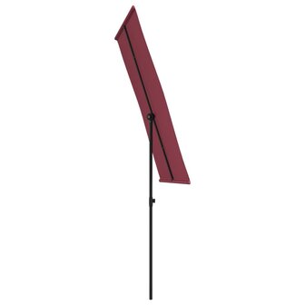Parasol met aluminium paal 180x110 cm bordeauxrood 5