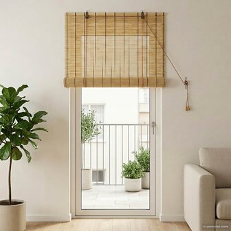 Rolgordijn Naturel 60x220 cm Riet 1