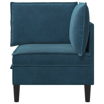 Bank met opslag Blauw Fluweel 6