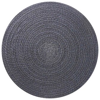 Jute placematten 6 st Donkergrijs 100% Tossa Jute 2