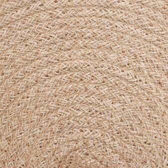 Jute placematten 4 st Naturel en Zwart 100% Tossa Jute 4