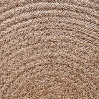 Jute placematten 4 st Natuurlijk en Wit 100% Tossa Jute 4