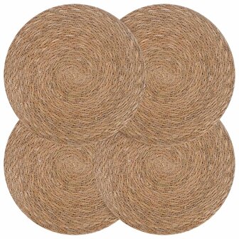Zeegroene placemats 4 st Naturel 100% Zeegras 1