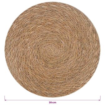 Zeegroene placemats 6 st Naturel 100% Zeegras 5
