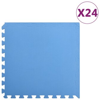 Vloermatten 24 st 8,64 ㎡ EVA-schuim blauw 2