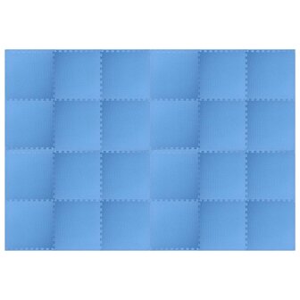 Vloermatten 24 st 8,64 ㎡ EVA-schuim blauw 4