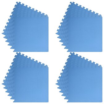 Vloermatten 24 st 8,64 ㎡ EVA-schuim blauw 6