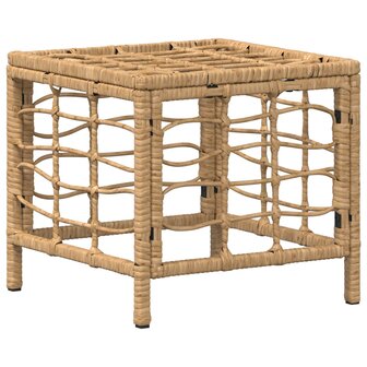 Tuin eettafelset 3 st Natuur en Wit Poly Riet en Acaciahout 6