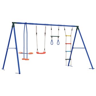 Buiten Schommelset Meerkleurig 330 x 185 x 185 cm Staal en PE 2