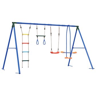 Buiten Schommelset Meerkleurig 330 x 185 x 185 cm Staal en PE 6
