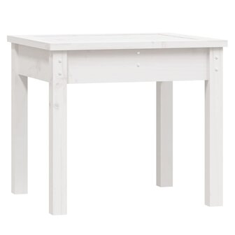 Tuinbank 50x44x45 cm massief grenenhout wit 2