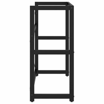 Wastafelframe 79x38x83 cm ijzer zwart 5