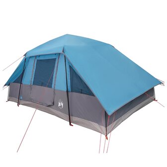 Gezinstent met regenzeil waterdicht 6-persoons Blauw 3