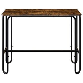 Eettafel 100 x 50 x 75 cm Bewerkt hout Gerookt eiken 3
