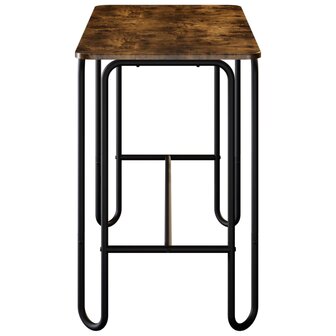 Eettafel 100 x 50 x 75 cm Bewerkt hout Gerookt eiken 4