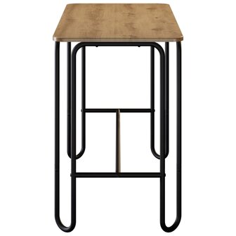 Eettafel 100 x 50 x 75 cm Bewerkt hout Artisanaal eiken 4
