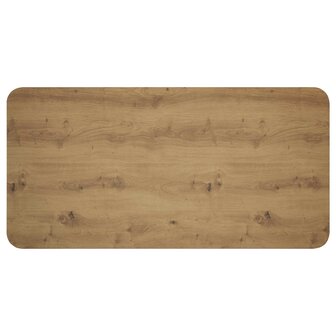 Eettafel 100 x 50 x 75 cm Bewerkt hout Artisanaal eiken 5