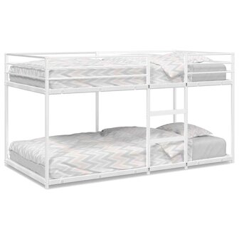 Stapelbed zonder matras 107x203 cm staal wit 2