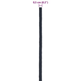 Boottouw 0.5 mm 25 m Koninklijk Blauw Polyester 7