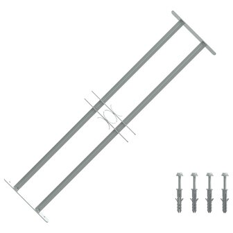 Raambeveiliging verstelbaar met 2 dwarsstangen 700-1050 mm 1