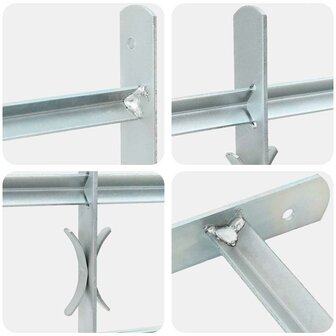 Raambeveiliging verstelbaar met 3 dwarsstangen 700-1050 mm 4