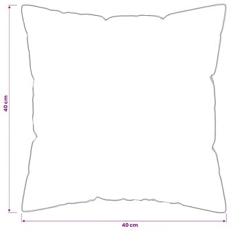 Hoofdkussen FULDA 2 st 40 x 40 cm 100% Ganzendons en Veer Wit 7