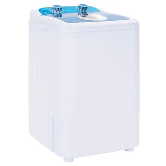 Mini Wasmachine met Enkele Wasbak 4,6 kg Blauw en Wit 3