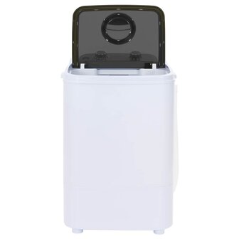 Mini Wasmachine met Enkele Wasbak 4,6 kg Zwart en Wit 4