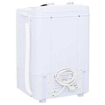 Mini Wasmachine met Enkele Wasbak 4,6 kg Zwart en Wit 5