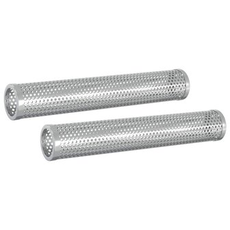 Rookoven 3 st 44,5 x 29 x 83 cm Verzinkt staal zilver 3