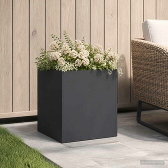 Plantenbak Zwart 20 x 20 x 20 cm Koudgewalst staal 1