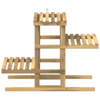 Plantenstandaard Wit 82 x 36 x 60 cm Massief Acaciahout 3