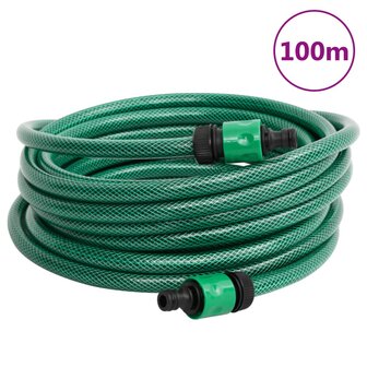 Zwembadslang 100 m PVC groen 5