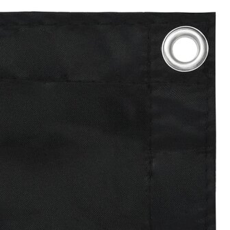 Balkonscherm 75x400 cm oxford stof zwart 3