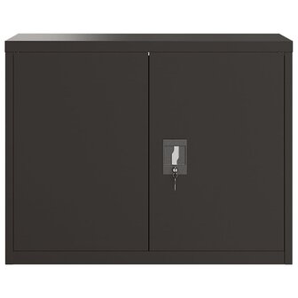 Archiefkast 90x40x70 cm staal zwart 3