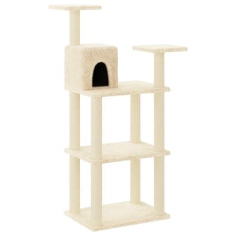 Kattenkrabpaal met sisal krabpalen 118,5 cm cr&amp;egrave;mekleurig 2