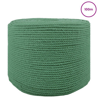 Katoen Touw 2 st 2 mm 100 m Groen 100% Katoen 2