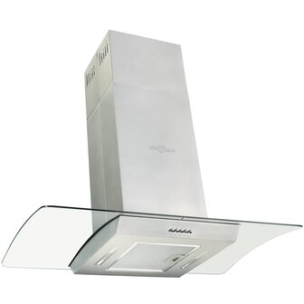 Eilandafzuigkap 756 m&amp;sup3;/u LED 90 cm roestvrij staal 3