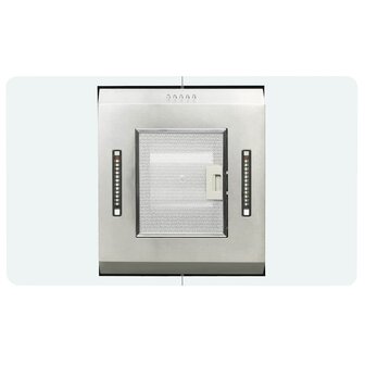 Eilandafzuigkap 756 m&amp;sup3;/u LED 90 cm roestvrij staal 7