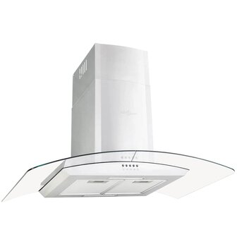 Wandafzuigkap 756 m&amp;sup3;/u LED 90 cm roestvrij staal 2