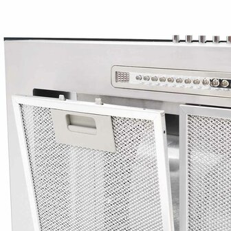 Wandafzuigkap 756 m&amp;sup3;/u LED 90 cm roestvrij staal 6