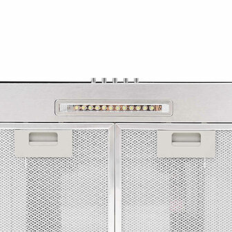 Wandafzuigkap 756 m&amp;sup3;/u LED 90 cm roestvrij staal 7