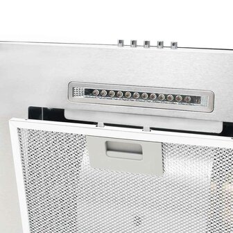 Wandafzuigkap 756 m&amp;sup3;/u LED 60 cm roestvrij staal 4