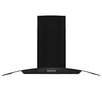 Wandafzuigkap 756 m&amp;sup3;/u 90 cm roestvrij staal zwart 2