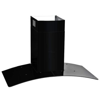 Wandafzuigkap 756 m&amp;sup3;/u 90 cm roestvrij staal zwart 3