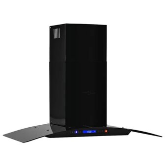 Wandafzuigkap 756 m&amp;sup3;/u 90 cm roestvrij staal zwart 4
